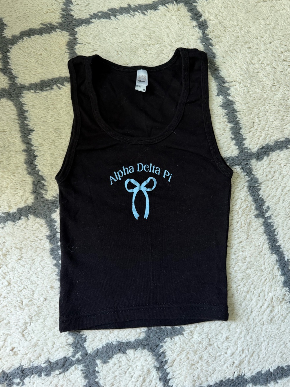 Alpha Delta Pi Black Tank Top